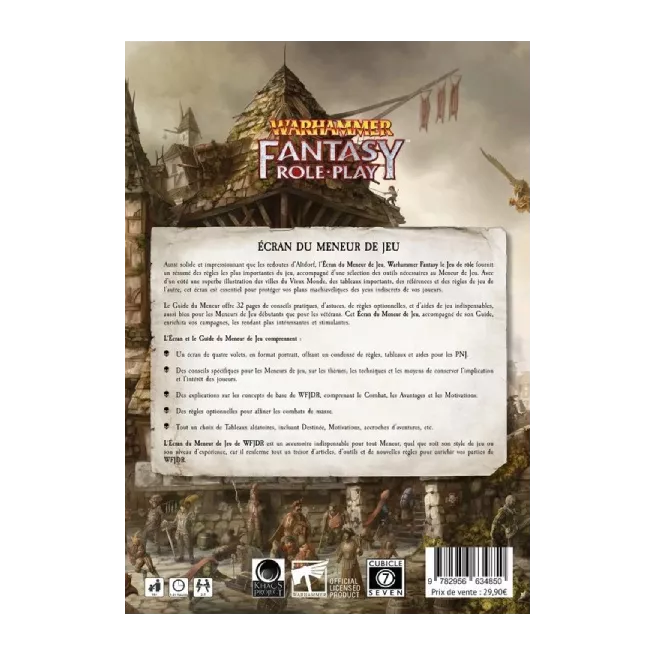 Warhammer Fantasy Roleplay - Ecran du Meneur de Jeu