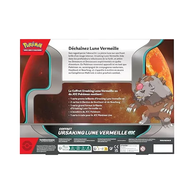 Pokémon - Coffret Ursaking Lune Vermeille ex Pokémon - Coffret Ursaking Lune Vermeille ex