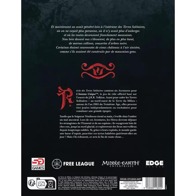 L'Anneau Unique - Récits des Terres Solitaires L'Anneau Unique - Récits des Terres Solitaires
