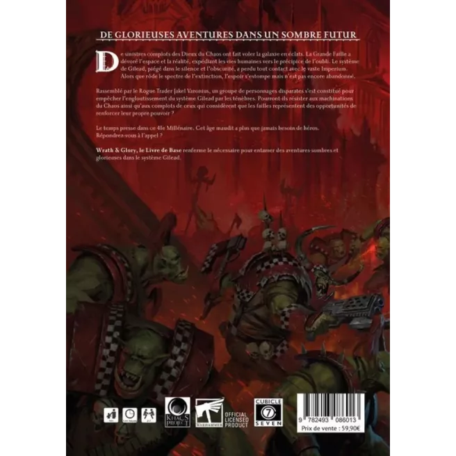 Warhammer 40K: Wrath & Glory - Livre de Base Warhammer 40K: Wrath & Glory - Livre de Base