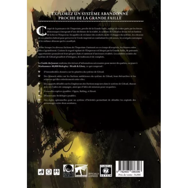 Warhammer 40K: Wrath & Glory - Système Abandonné - Guide du Joueur