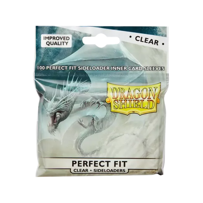 Dragon Shield - 100 Sideloaders Sleeves Perfect Fit - Clear