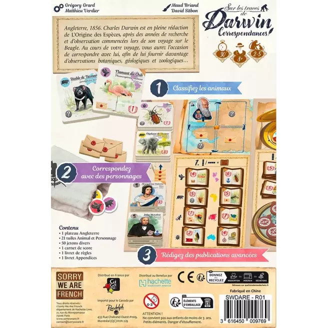 Sur les Traces de Darwin - Correspondances