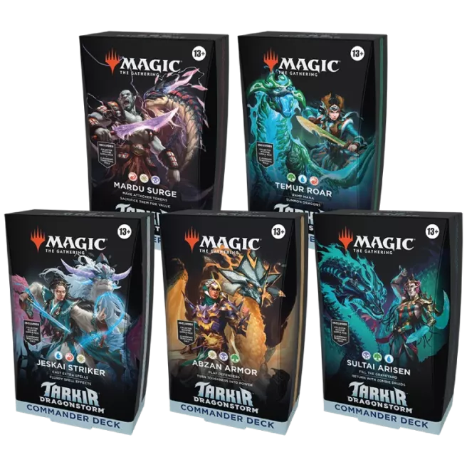 Magic: The Gathering - Tarkir: La Tempête des Dragons - Lot 5 Decks Commander FR
