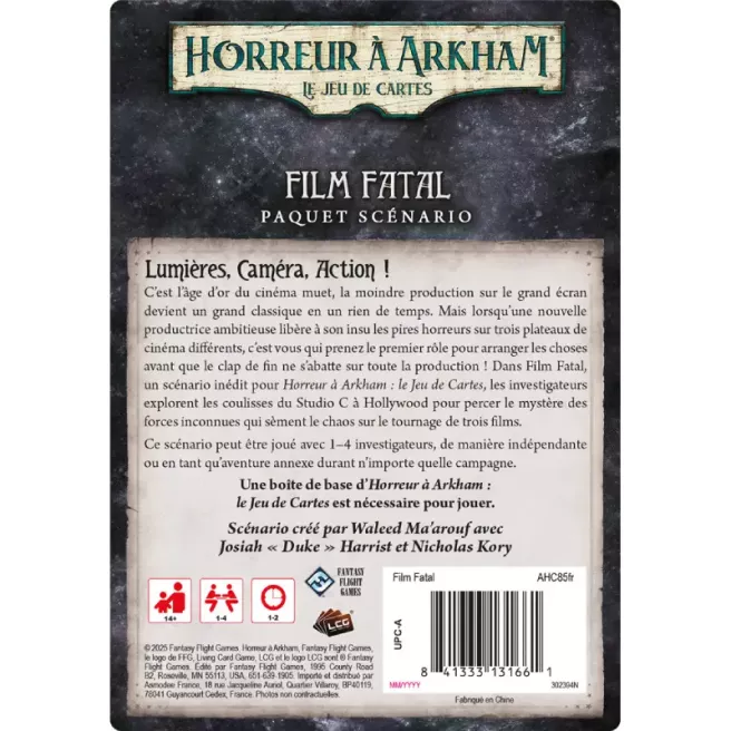 Horreur à Arkham : Le Jeu de Cartes - Film Fatal