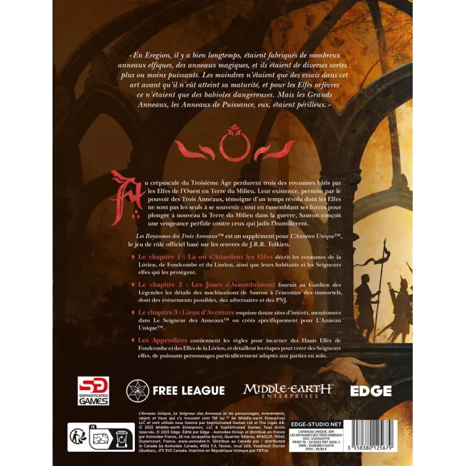 L'Anneau Unique - Les Royaumes des Trois Anneaux