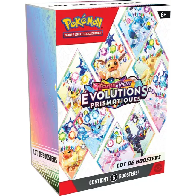 Pokémon - EV8.5 : Évolutions Prismatiques - Bundle 6 Boosters - FR