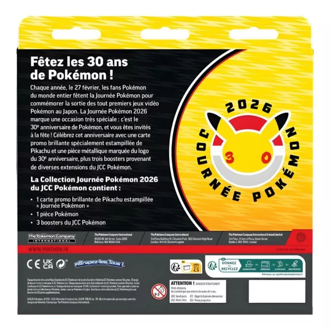 Pokémon- Coffret Pokemon Day 2026 (3 boosters + Carte Promo) - FR