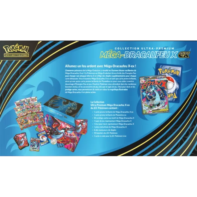 Pokémon : Coffret Ultra Premium Méga Dracaufeu-X Ex