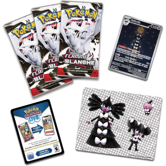 Pokémon - EV10.5 : Flamme Blanche - Collection Autocollant Réajustable - FR
