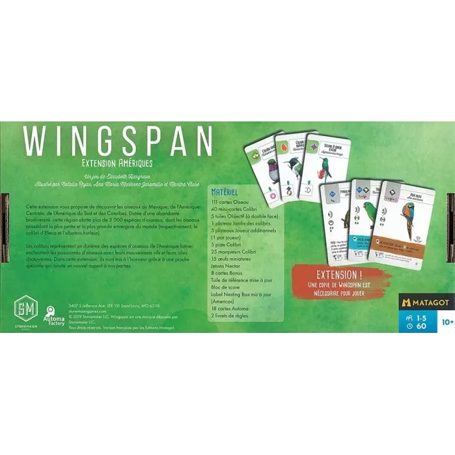 Wingspan - Extension Amériques