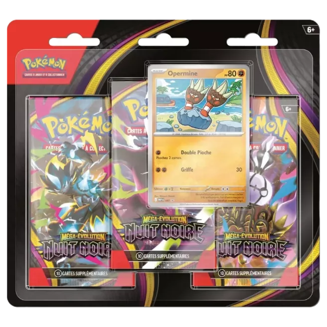 Pokémon - ME05 : Nuit Noire - Tripack 3 Boosters - FR