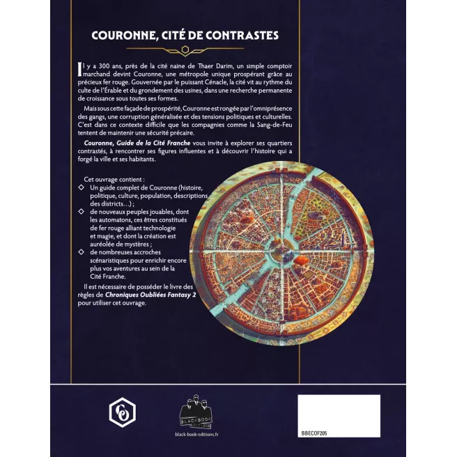 Chroniques Oubliées Fantasy 2e édition - Couronne, Guide de la Cité Franche