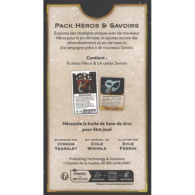 Arcs : Pack Héros & Savoirs