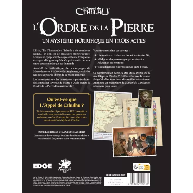 L'Appel de Cthulhu - L'Ordre de la Pierre