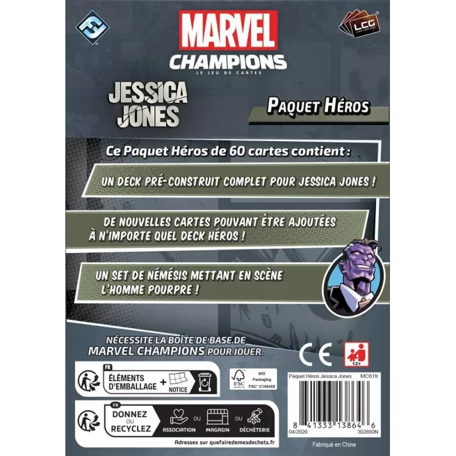 Marvel Champions : Le Jeu de Cartes -Jessica Jones