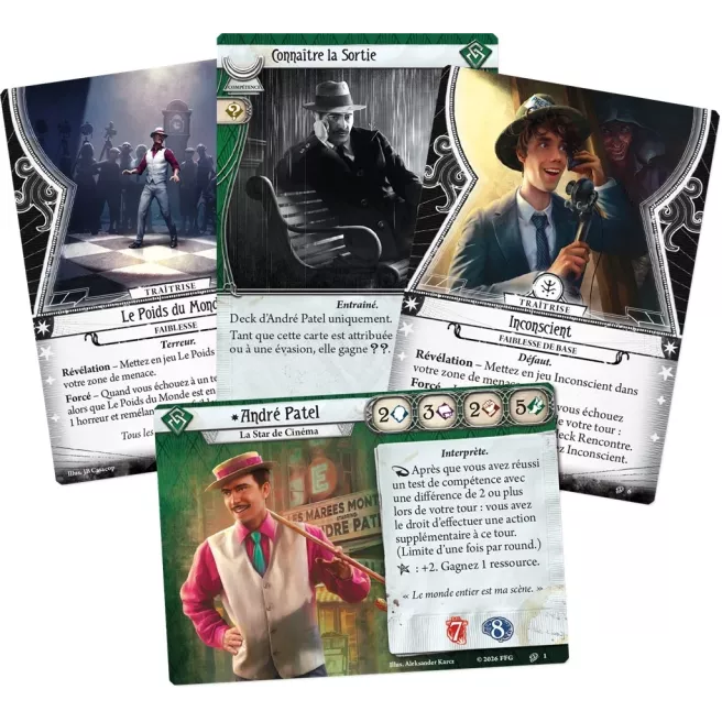 Horreur à Arkham: Le Jeu de Cartes - André Patel (Deck Investigateur)