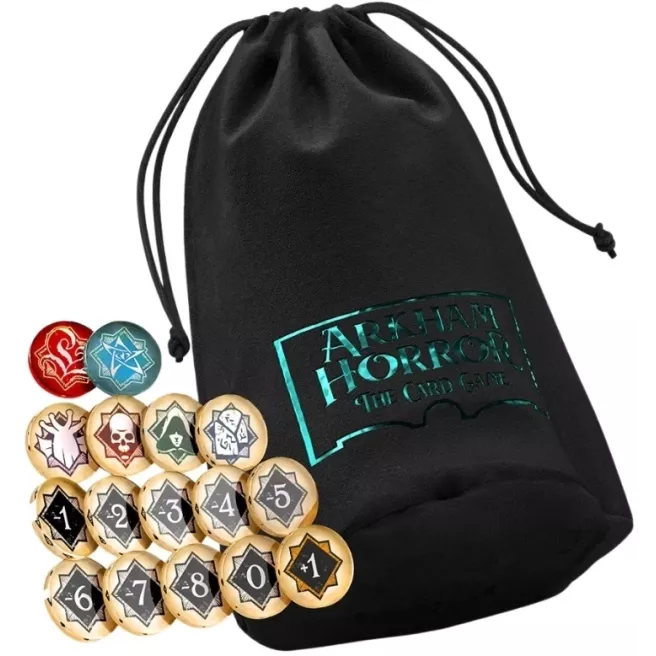 Horreur à Arkham: Le Jeu de Cartes - Chaos Tokens and Token Bag
