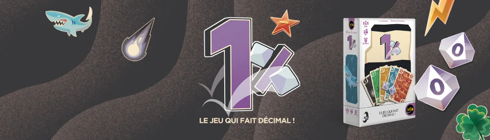 Bannière du jeu de société 1% édité par Iello