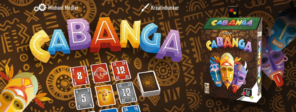 Bannière du jeu de cartes Cabanga édité par Gigamic