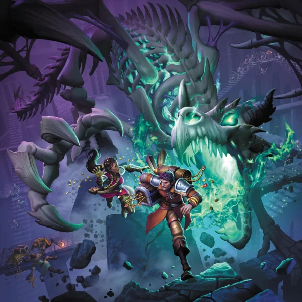 Aventuriers cherchant à échapper au dragon