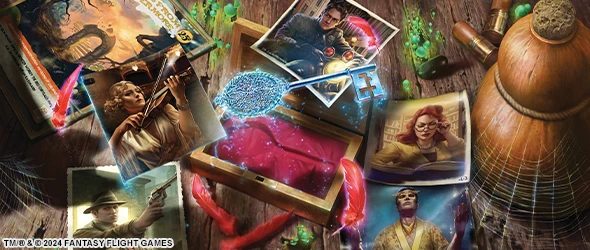 Matériel des nouveaux Investigateurs de l'extension Les Dévoreurs de Rêves