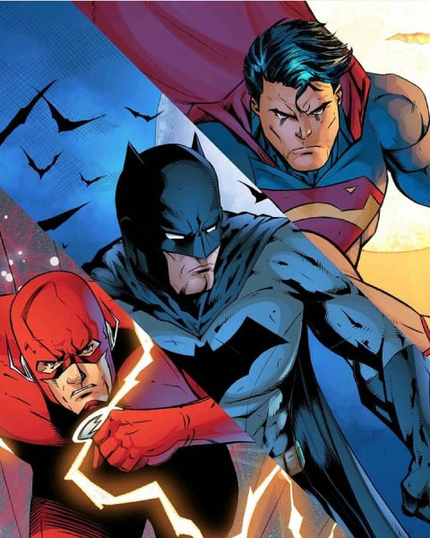 Flash, Batman et Superman