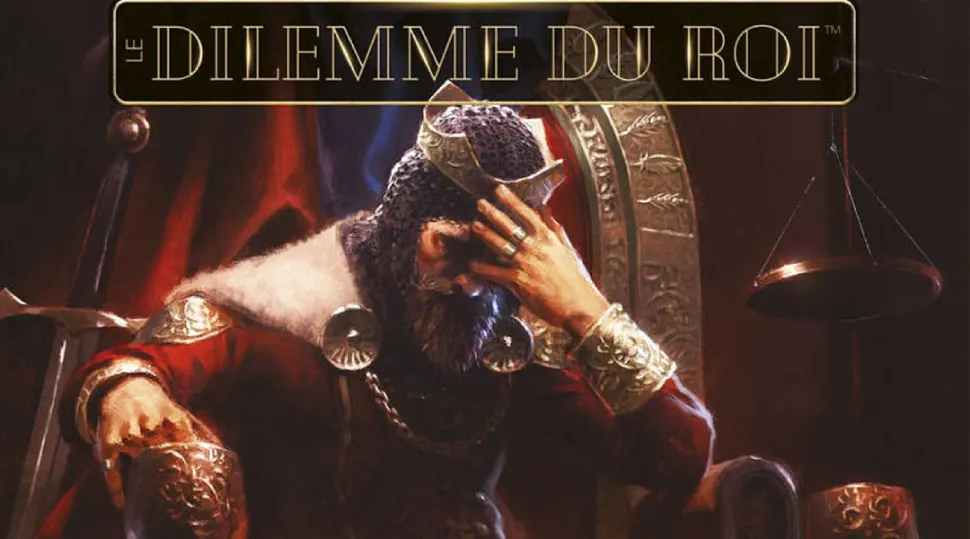 Le Dilemme du Roi bannière du jeu de société Legacy par Iello