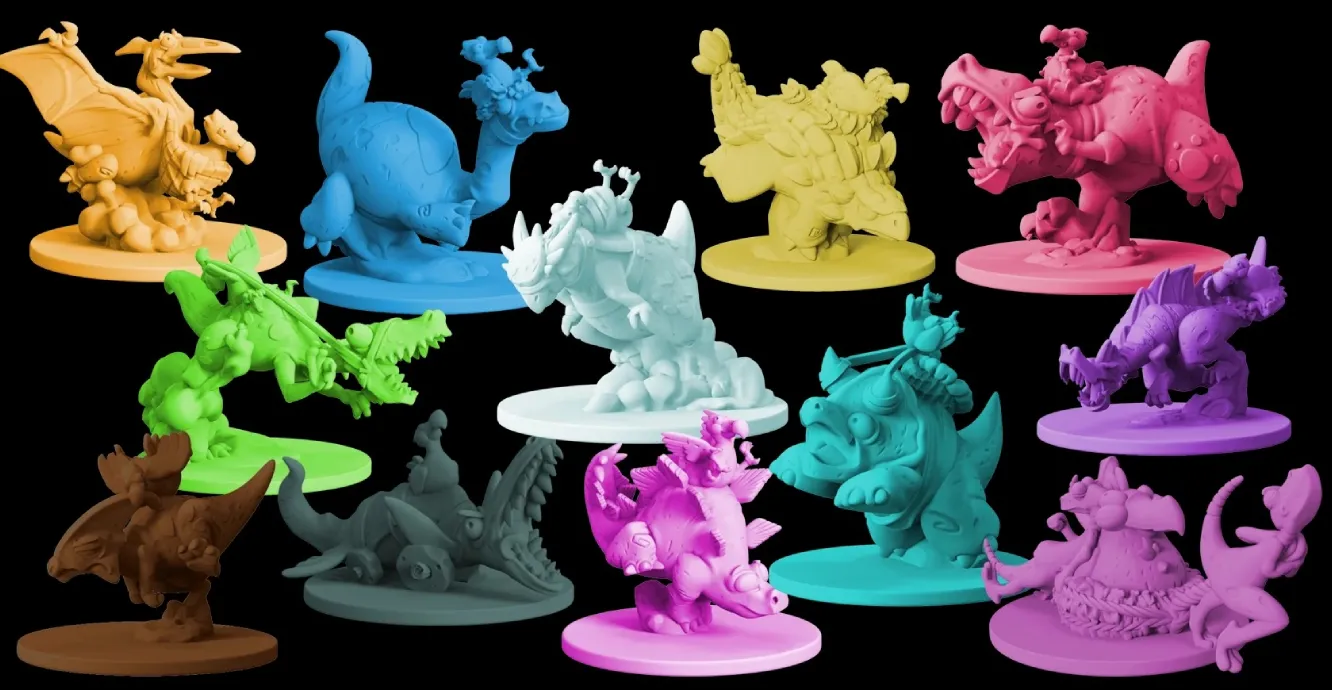 Les 12 figurines du jeu