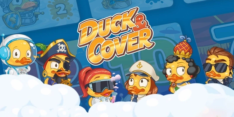 Bannière du jeu de cartes Duck & Cover édité par Captain Games