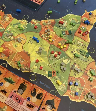 Plateau du jeu La Famiglia