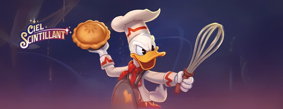 Donald pâtissier pour le chapitre 5 de Lorcana Ciel Scintillant