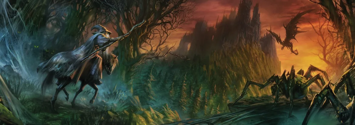 Gandalf contre une araignée géante