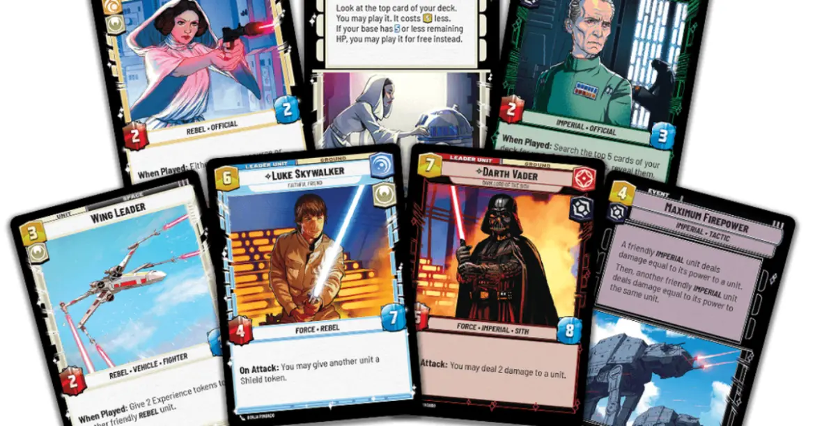 Présentation de cartes de jeu