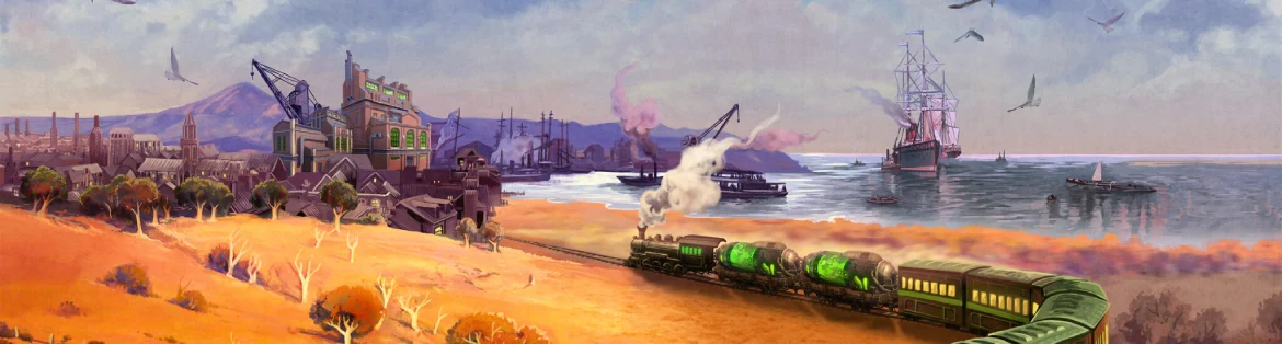 Train avec paysage de Nucleum