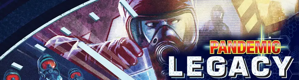 Bannière du jeu de société coopératif Pandemic Legacy saison 1