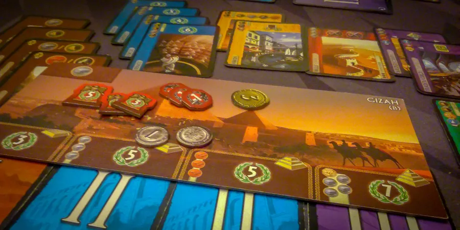 Table avec le jeu déployé