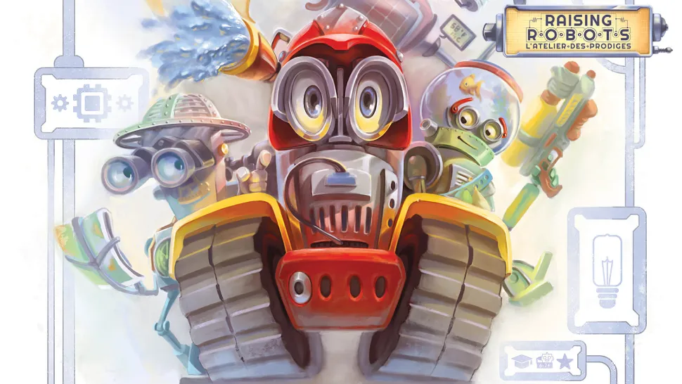 Robots du jeu de société Raising Robots édité par Lucky Duck Games