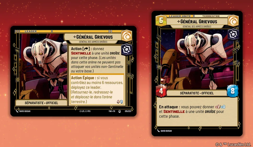 Général Grievous Star Wars Unlimited Crépuscule de la République