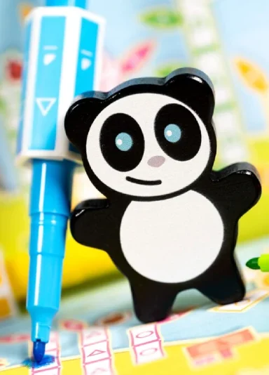 Meeple de Panda du jeu Takenokolor édité par Matagot et Bombyx