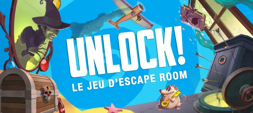 Bannière du jeu d'énigmes Unlock !